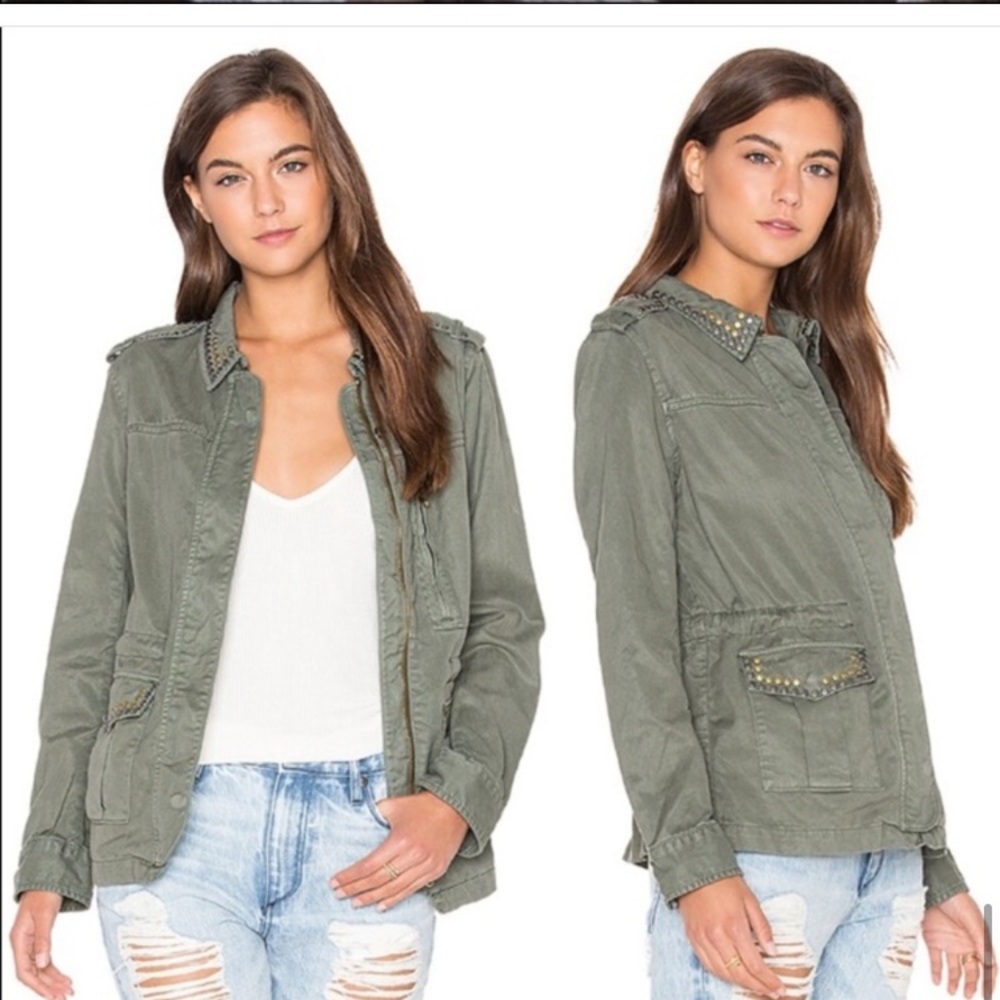 Sanctuary Studded Military Jacket